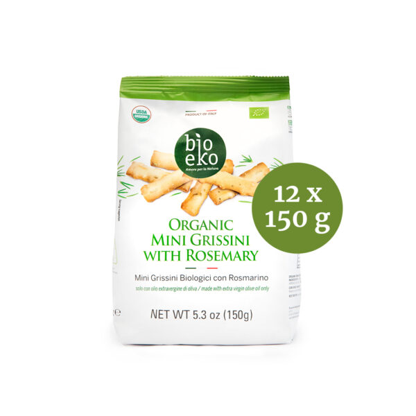 Mini grissini biologici con rosmarino